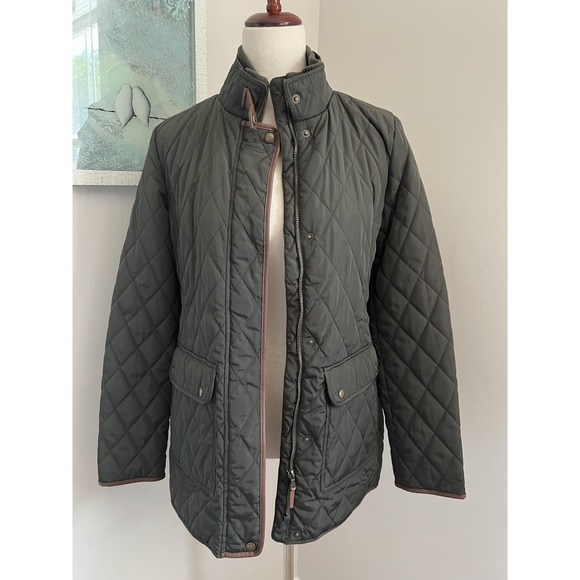Lauren Ralph Lauren Jackets & Blazers - Lauren Ralph Lauren Jacket Womens Small Green Quilted Equestrian Barn Coat